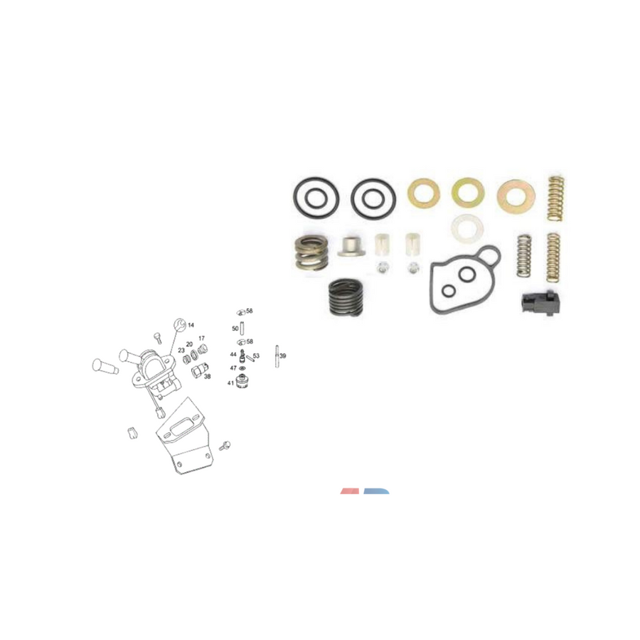 KIT REPARACION VALVULA BLOQUEO MB 1721